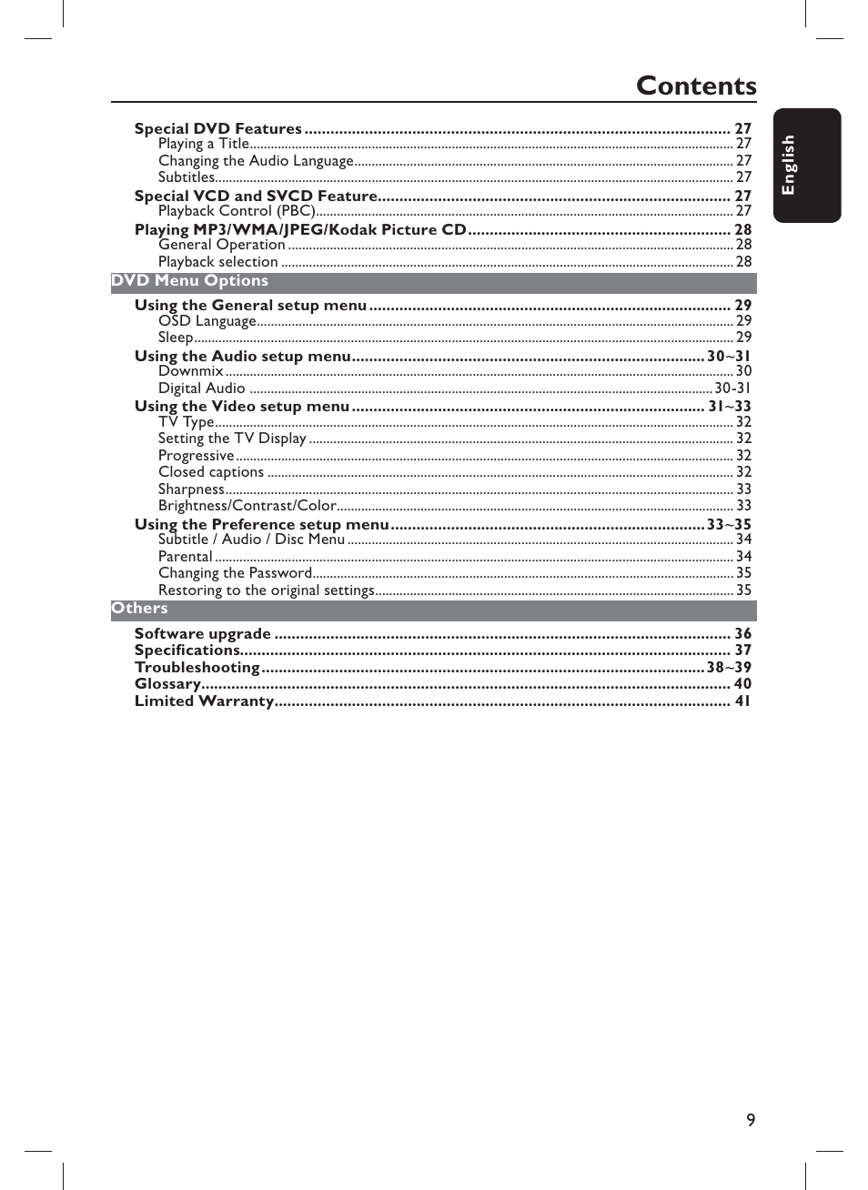 Philips DVP1013-F7E User Manual | Page 9 / 42