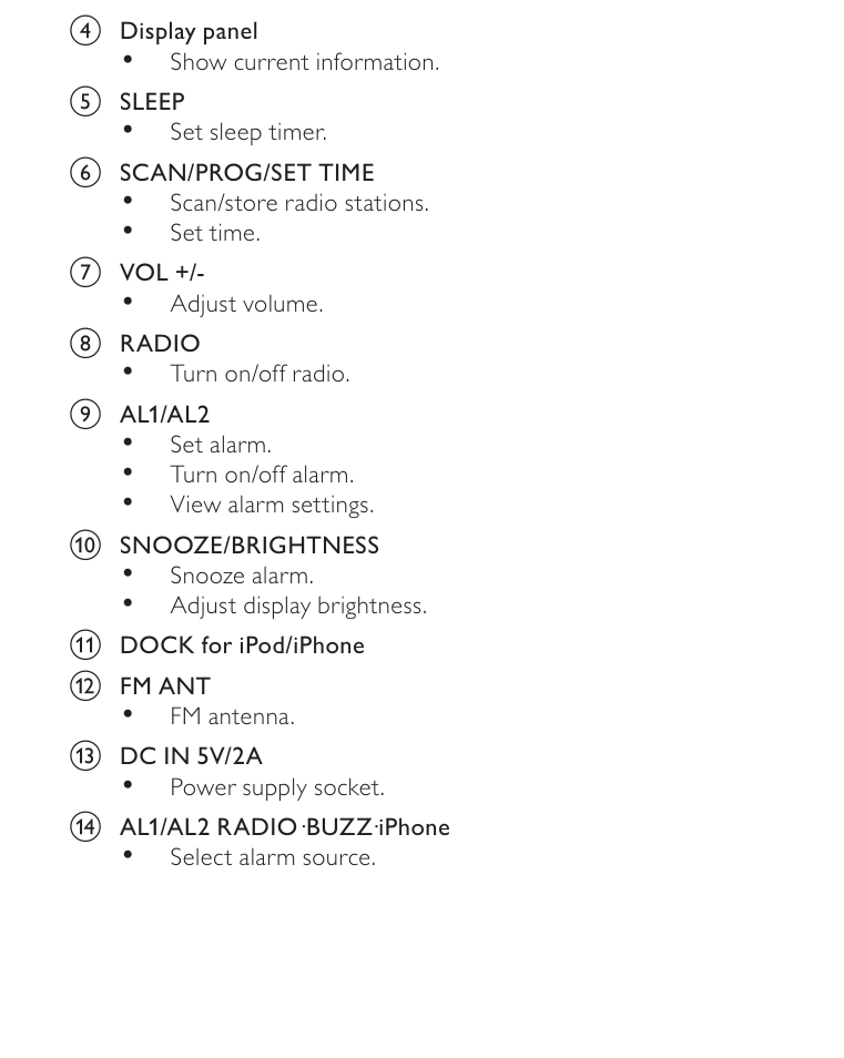 Philips AJ3270D-17 User Manual | Page 11 / 28