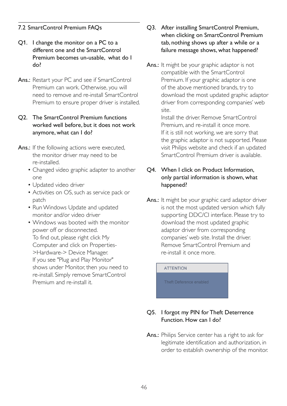 Philips 220S2SB-00 User Manual | Page 48 / 53