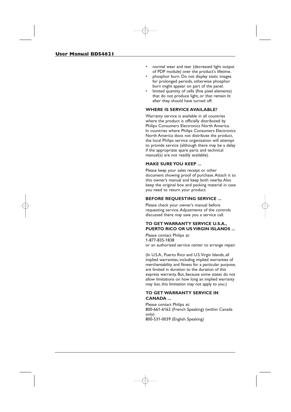 Philips BDS4621-27 User Manual | Page 44 / 60