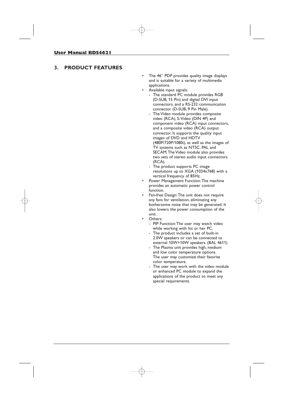 Philips BDS4621-27 User Manual | Page 8 / 60