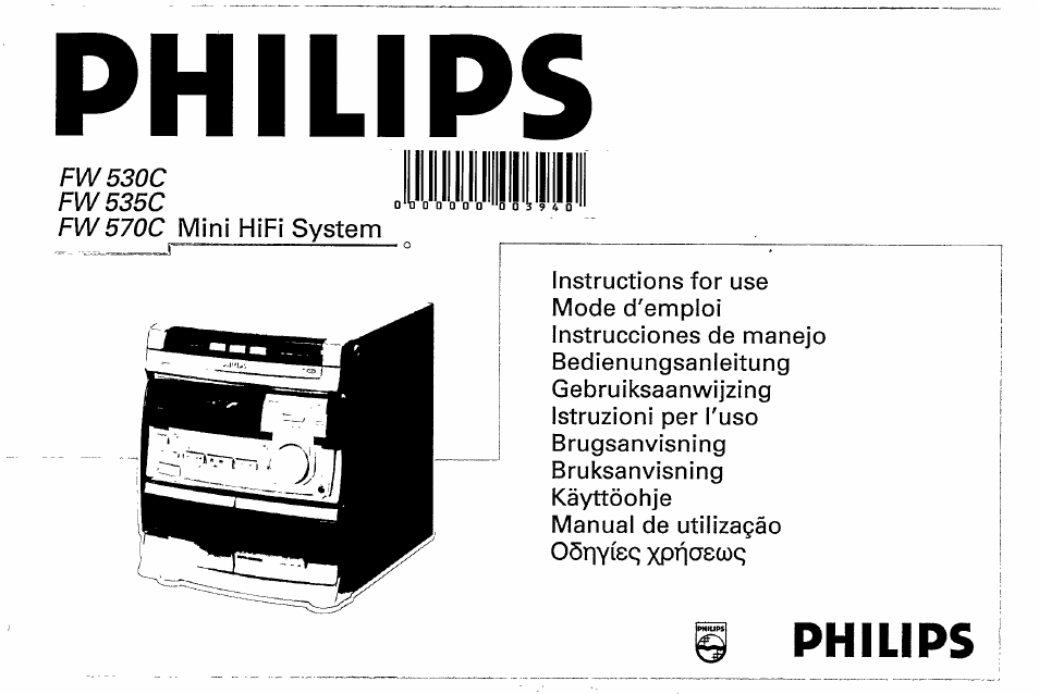 Philips FW570C37 User Manual | 27 pages