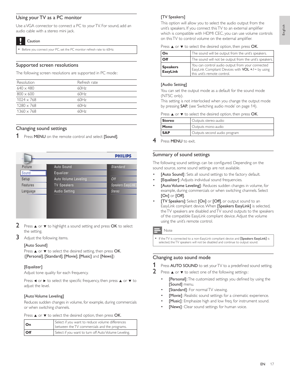 Philips 22PFL3505D-F7 User Manual | Page 18 / 36