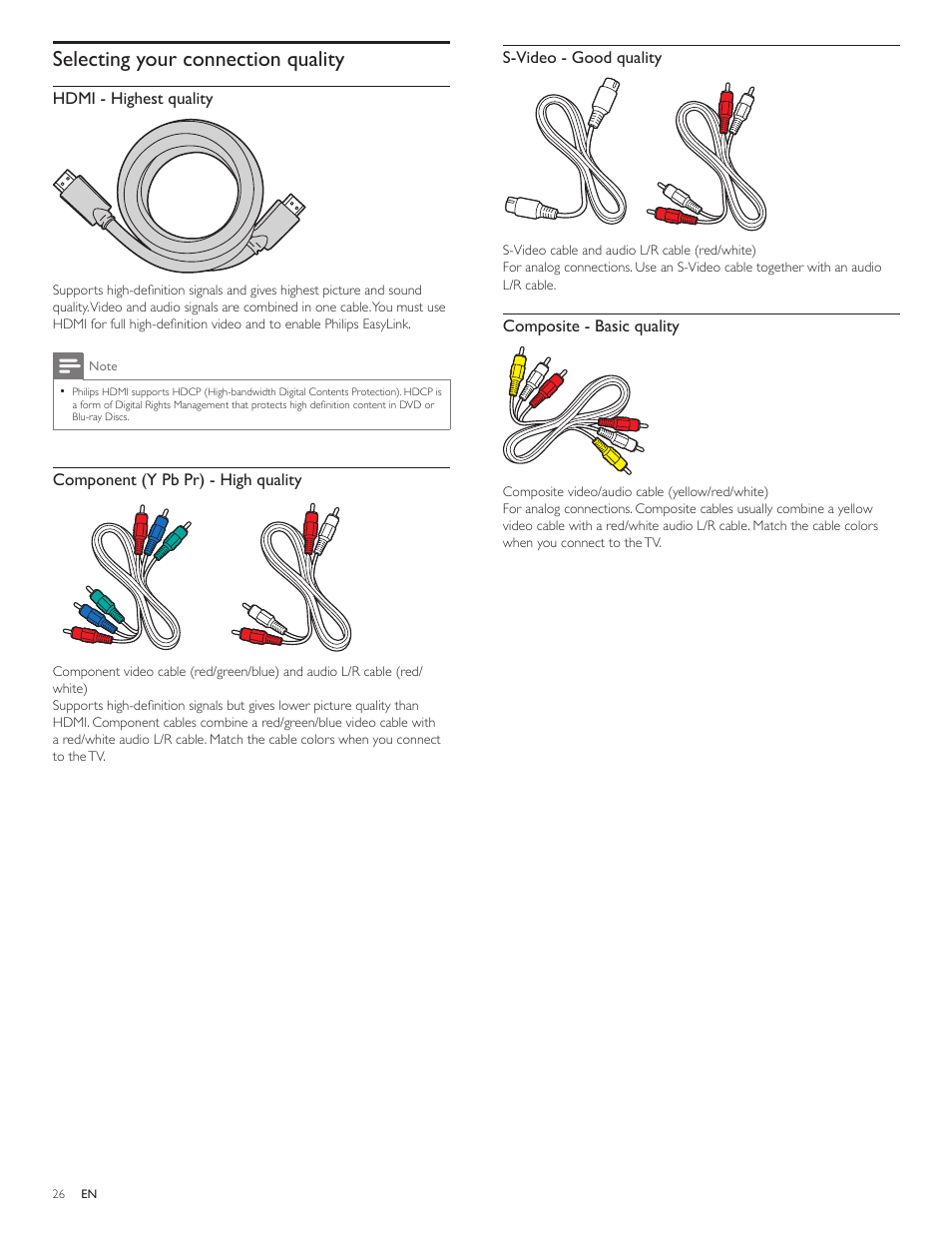 Selecting your connection quality | Philips 22PFL3505D-F7 User Manual | Page 27 / 36