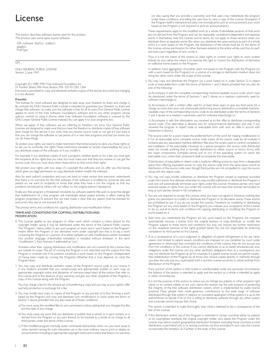 License | Philips 22PFL3505D-F7 User Manual | Page 34 / 36