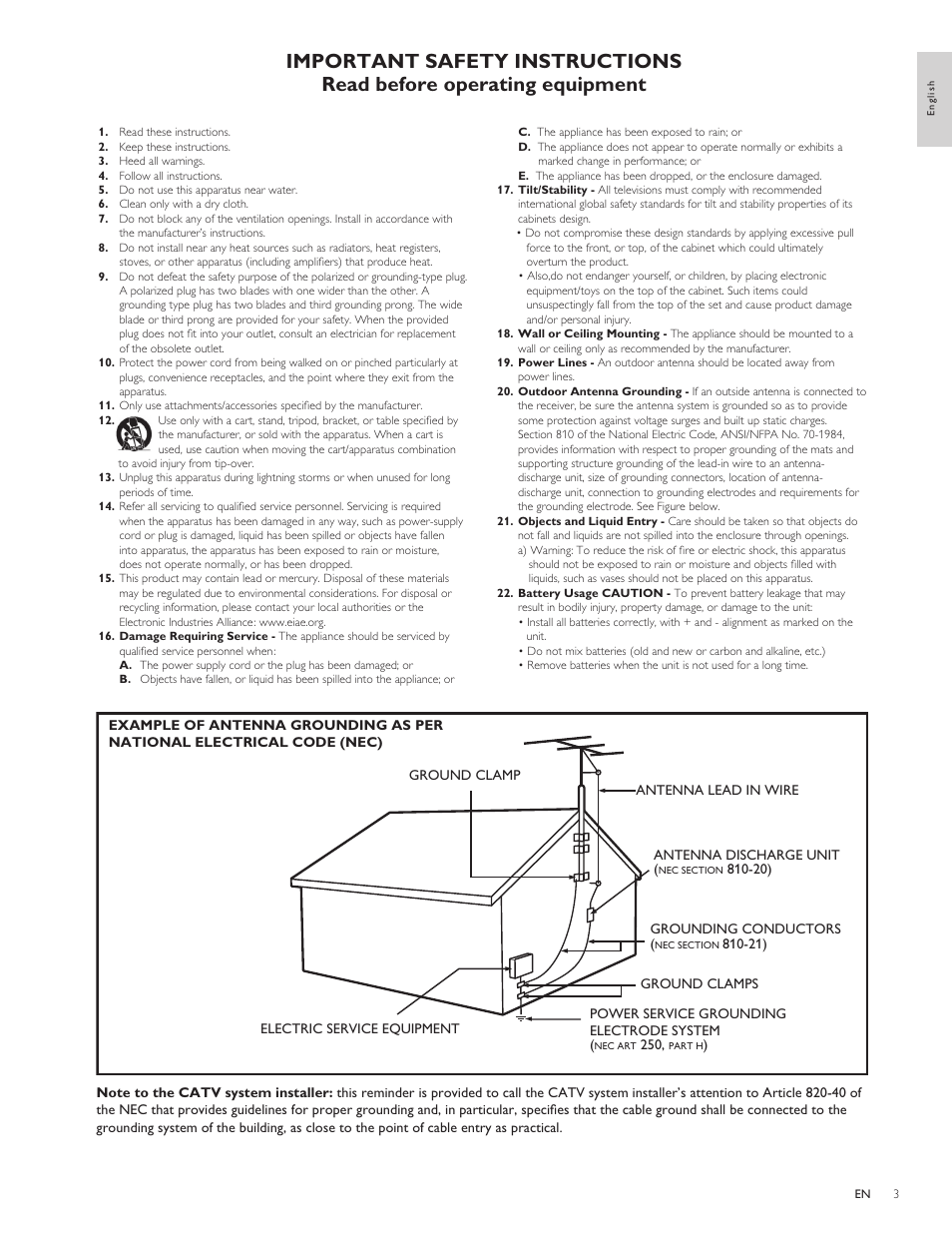 Philips 22PFL3505D-F7 User Manual | Page 4 / 36