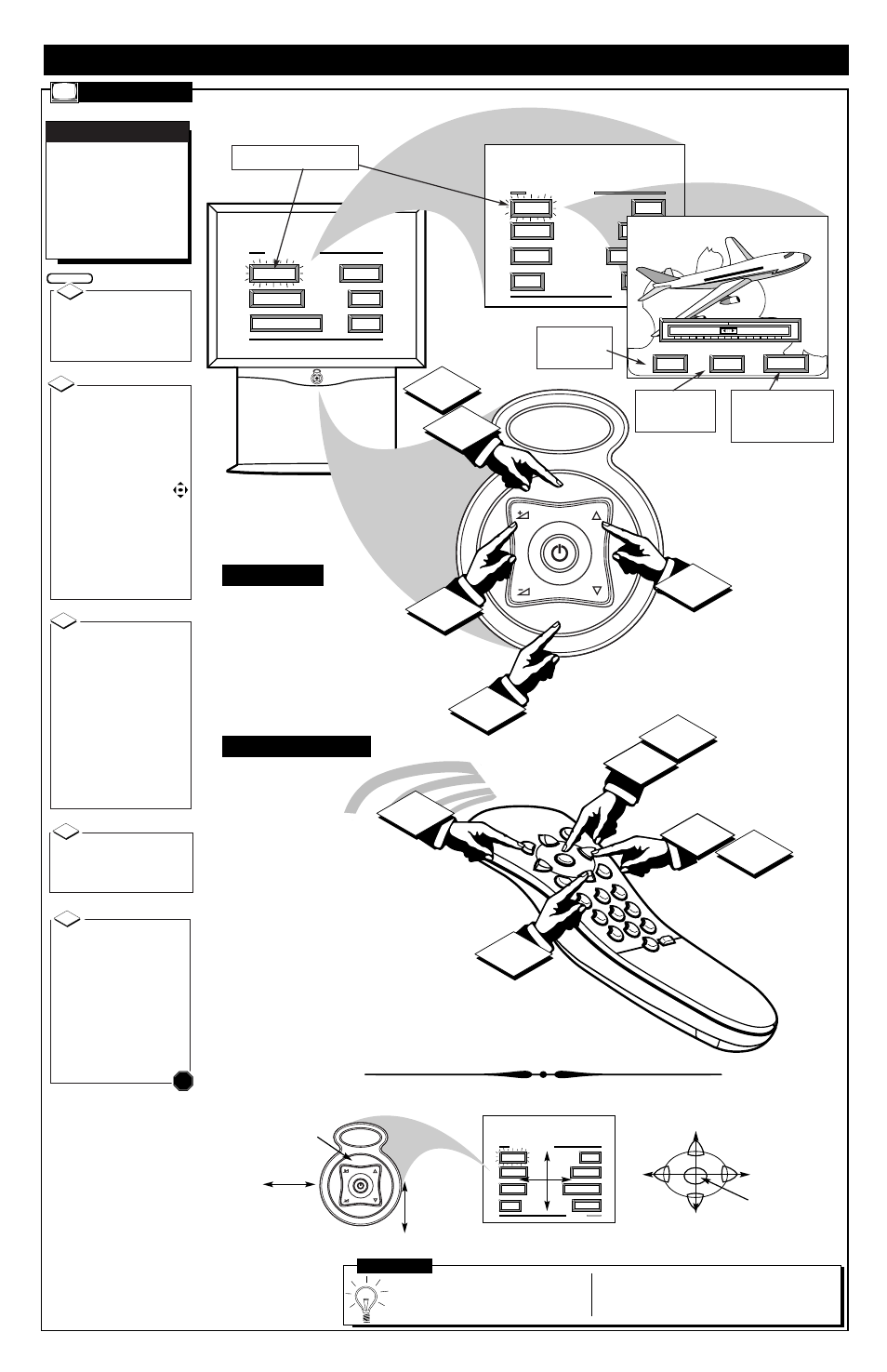 Menu c, Creen, Ontrols | Tv o, Enus, N the, Emote | Philips 9P5511C User Manual | Page 4 / 4