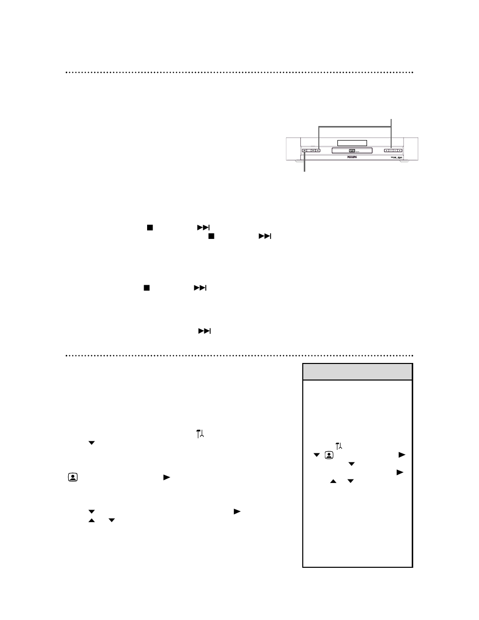 Ntsc/pal settings, black level shift 15 | Philips DVD870PH User Manual | Page 15 / 56