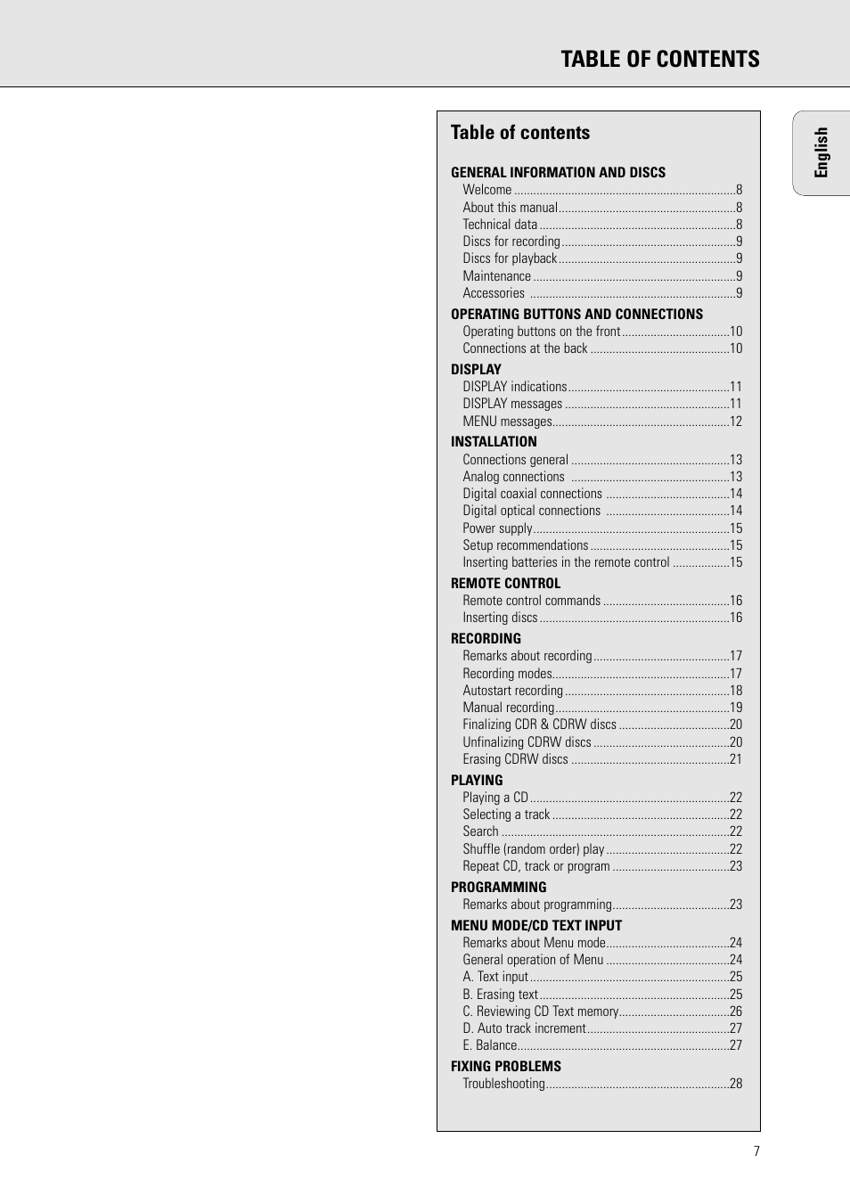 Philips CDR770BK User Manual | 24 pages