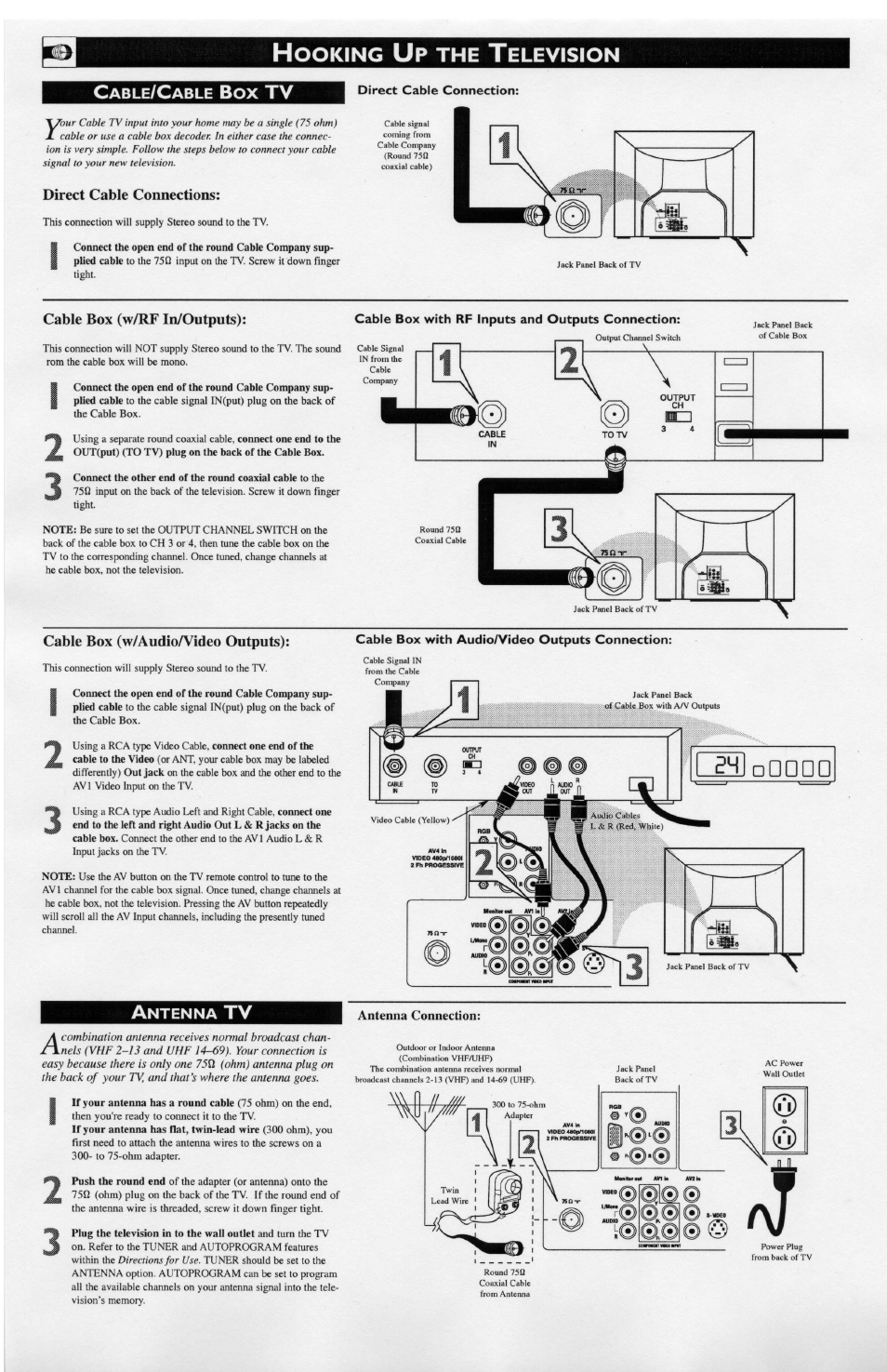 Ntenna | Philips 32PT740H37A User Manual | Page 2 / 4