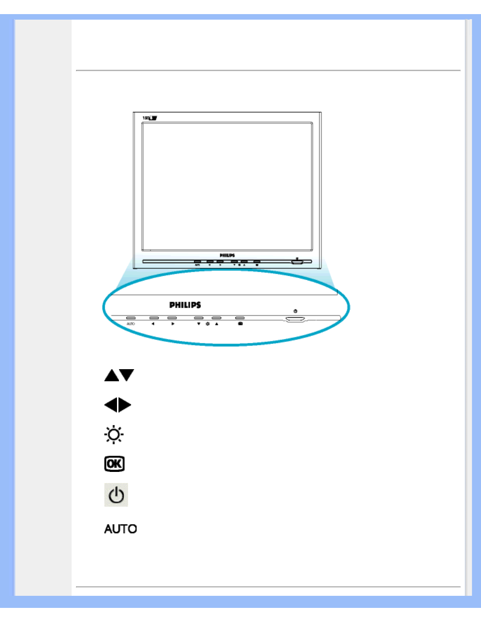 Installing your lcd monitor, Installing your monitor, Front view product description | Philips 150S6FG-27 User Manual | Page 13 / 100
