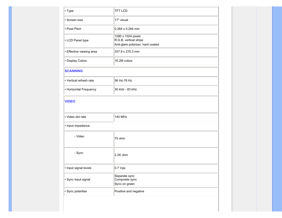 Philips LCD monitor 170S7FB 43 cm 17" SXGA User Manual | Page 29 / 99