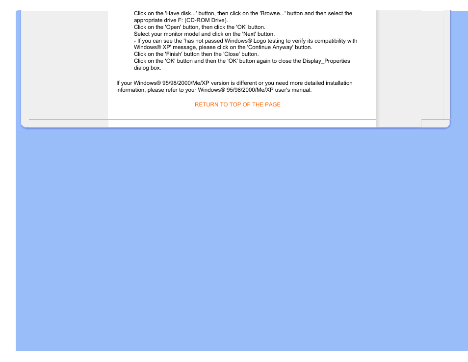Philips LCD monitor 170S7FB 43 cm 17" SXGA User Manual | Page 58 / 99