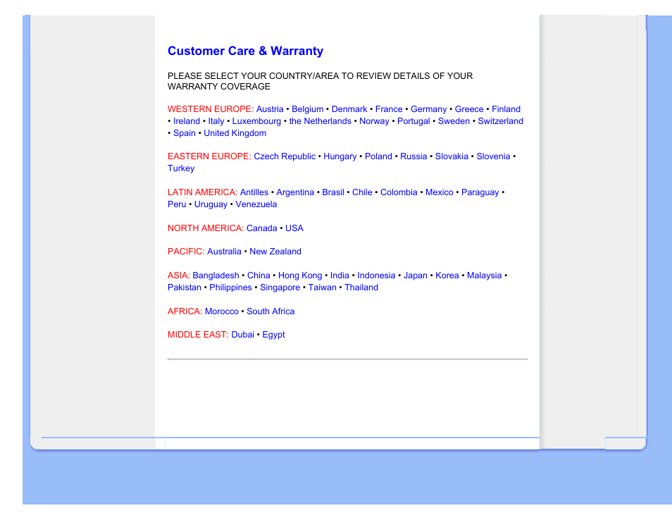 Customer care & warranty, Customer care and warranty | Philips LCD monitor 170S7FB 43 cm 17" SXGA User Manual | Page 64 / 99