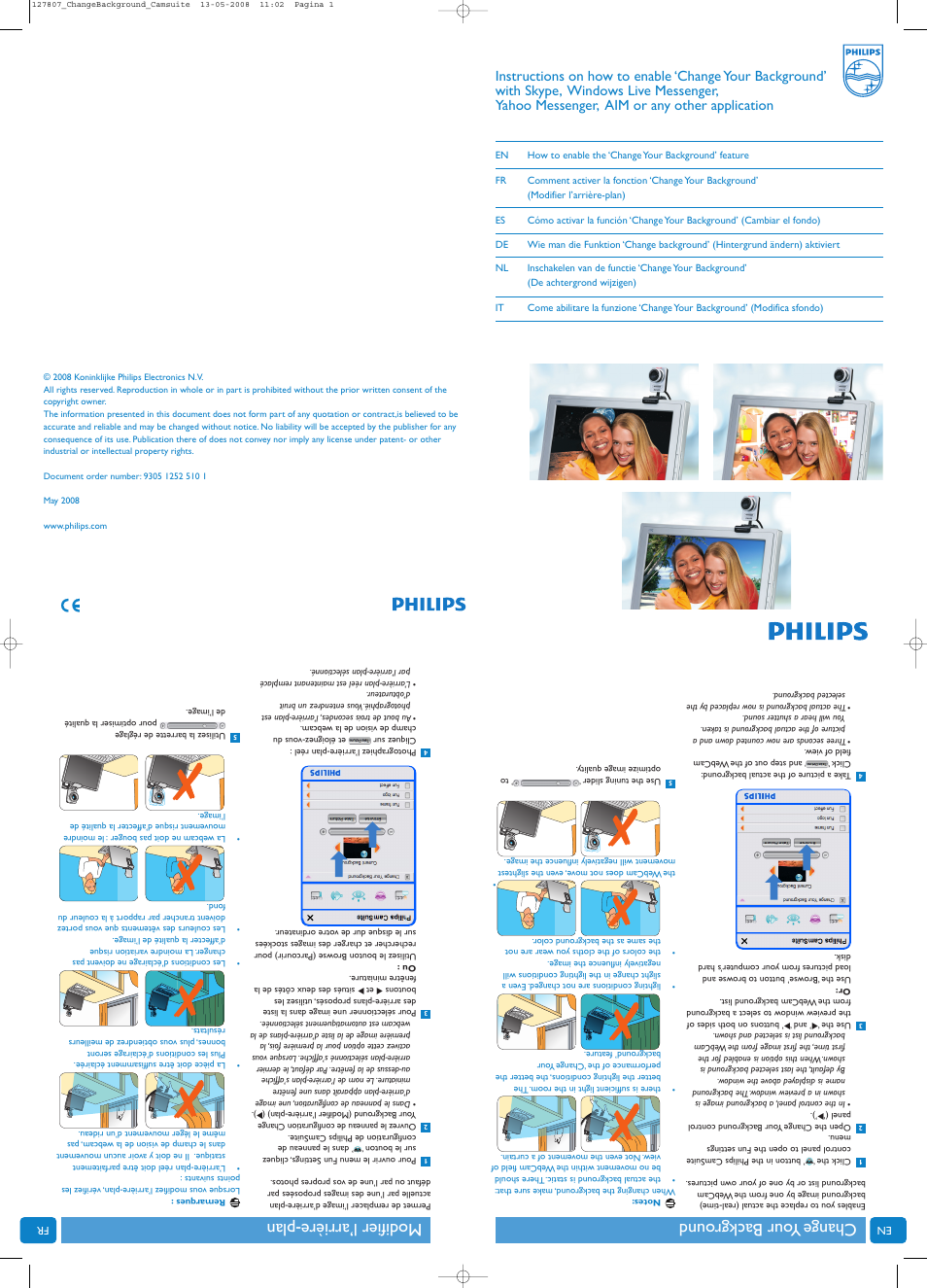 Philips SPC1035NC-00 User Manual | 2 pages