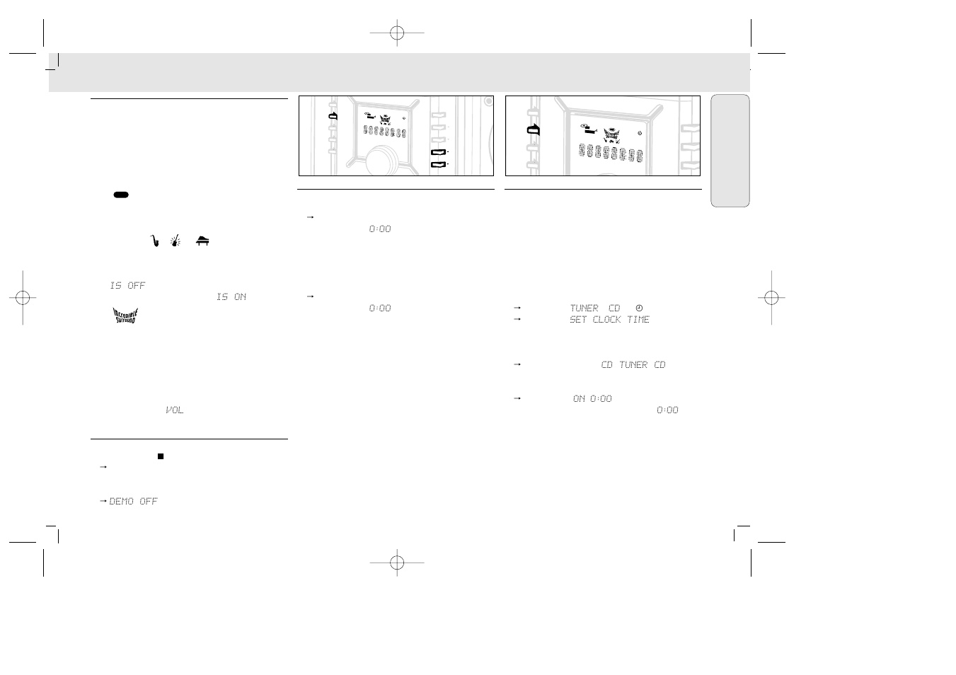 Clock, Timer | Philips MZ33 User Manual | Page 11 / 43