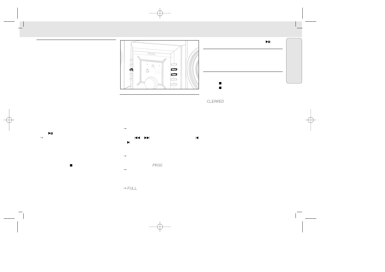 Cd shuffle program | Philips MZ33 User Manual | Page 13 / 43