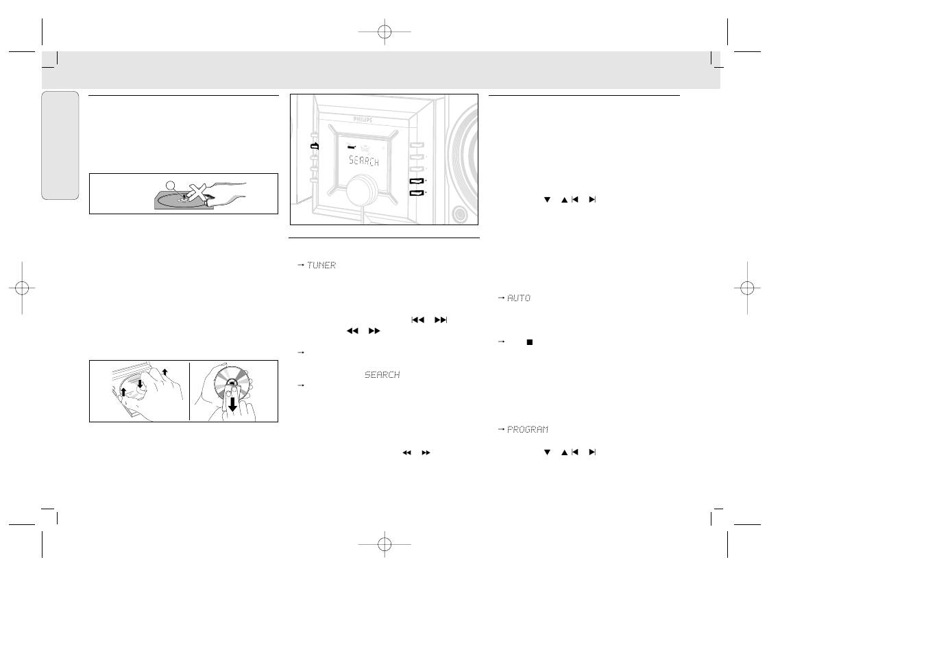 Dbb cd tuner program shuffle | Philips MZ33 User Manual | Page 14 / 43