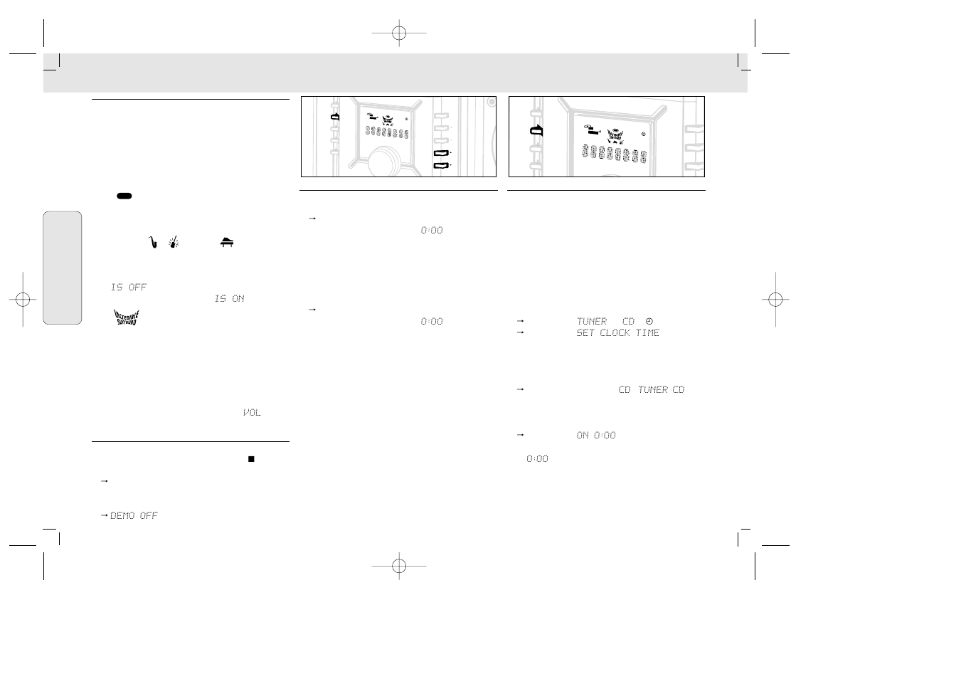 Horloge, Minuterie (timer) | Philips MZ33 User Manual | Page 24 / 43