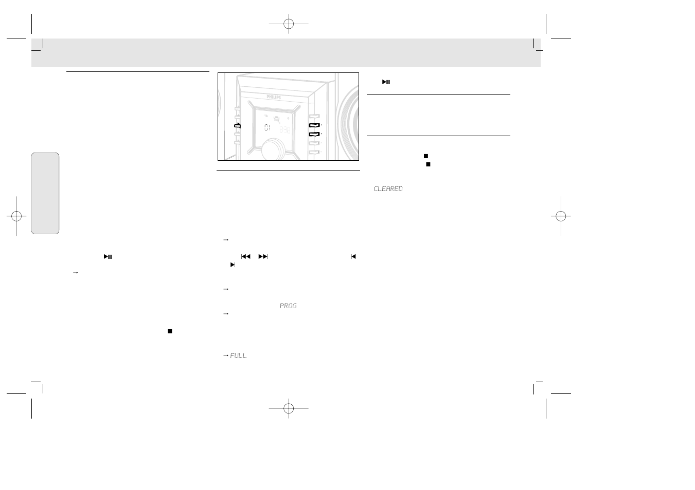 Cd shuffle program | Philips MZ33 User Manual | Page 26 / 43