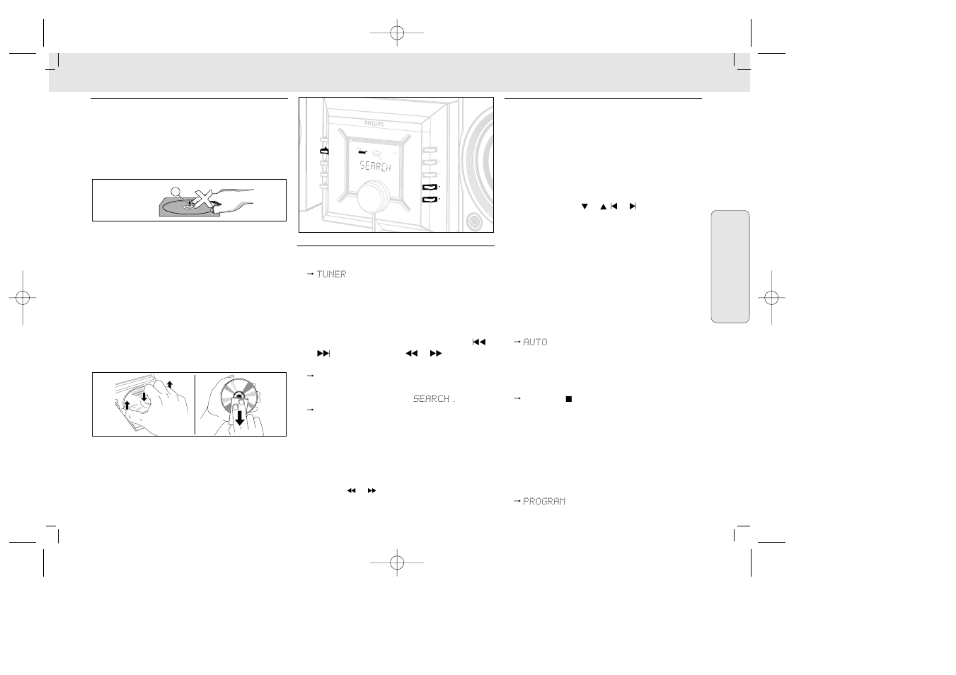 Dbb cd tuner program shuffle | Philips MZ33 User Manual | Page 27 / 43