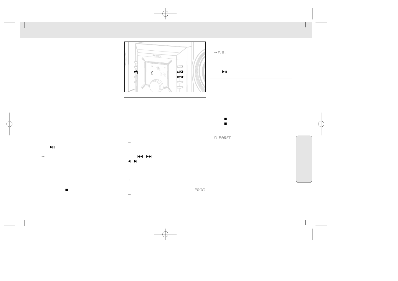 Cd shuffle program | Philips MZ33 User Manual | Page 39 / 43