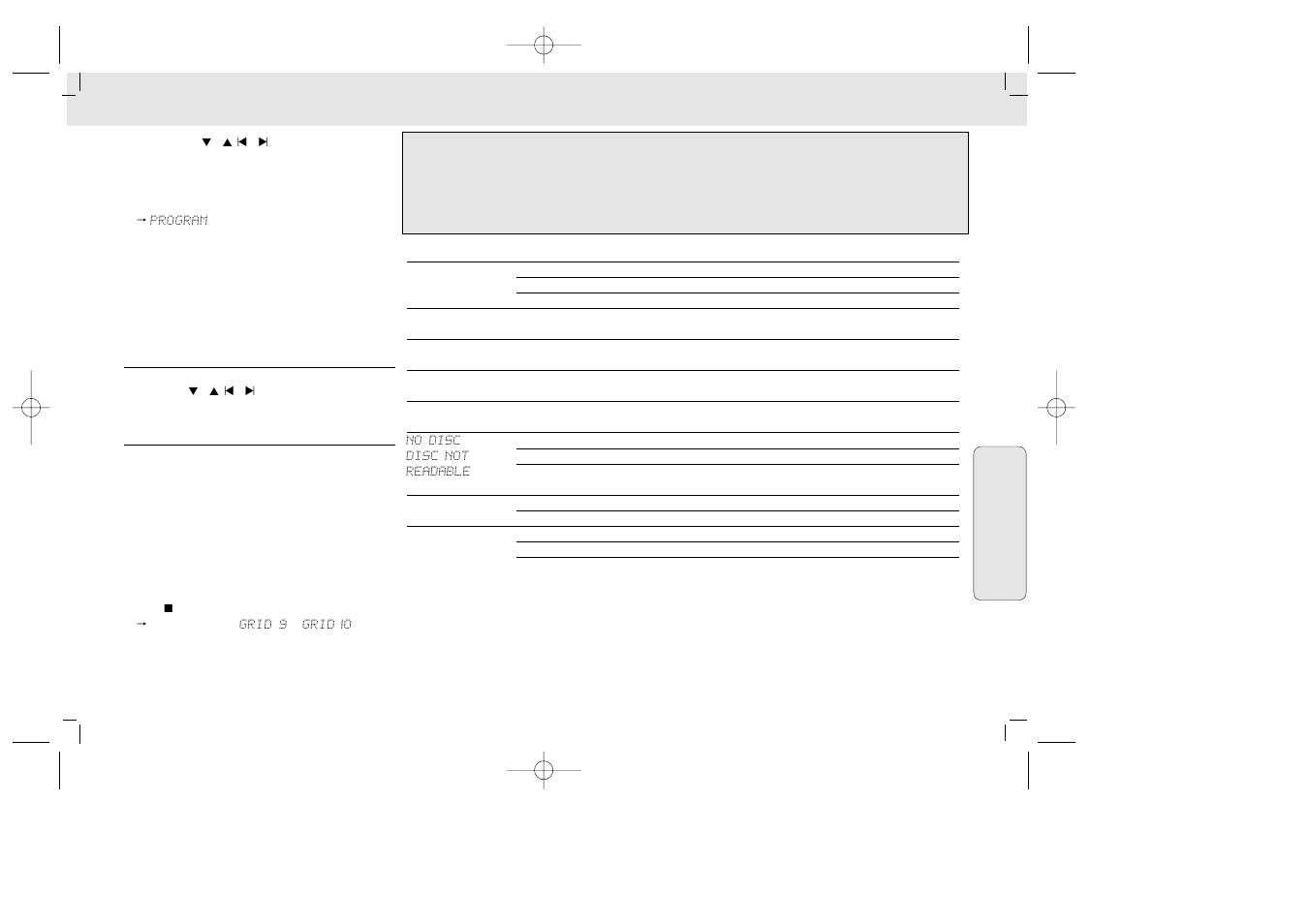 Advertencia | Philips MZ33 User Manual | Page 41 / 43