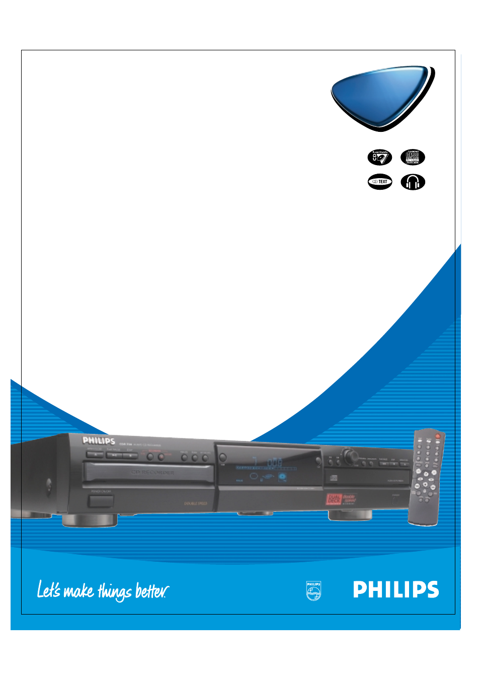 Philips CDR700BK User Manual | 2 pages