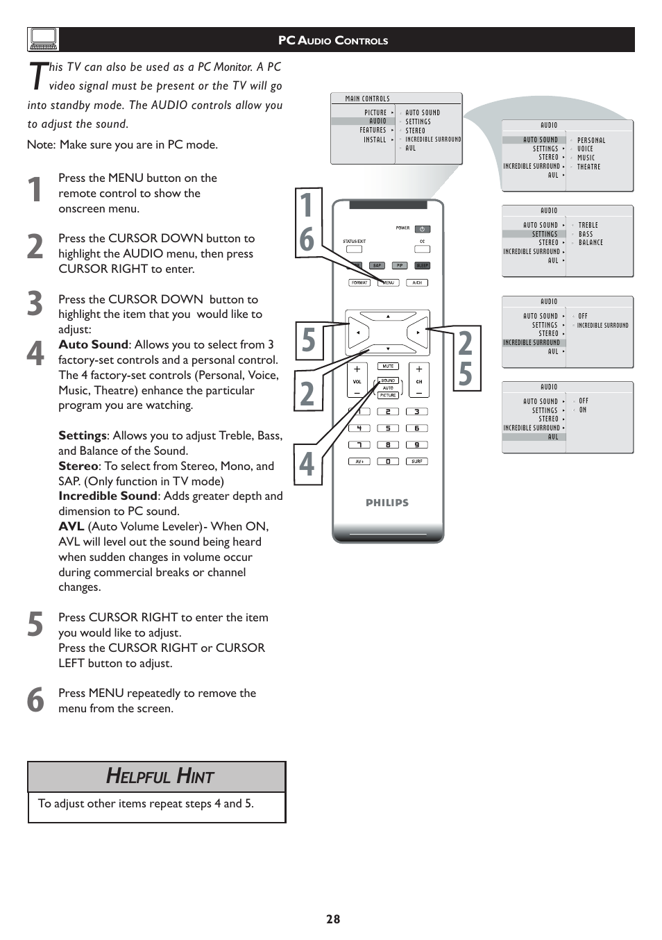 Philips 15PF5120-28B User Manual | Page 29 / 36
