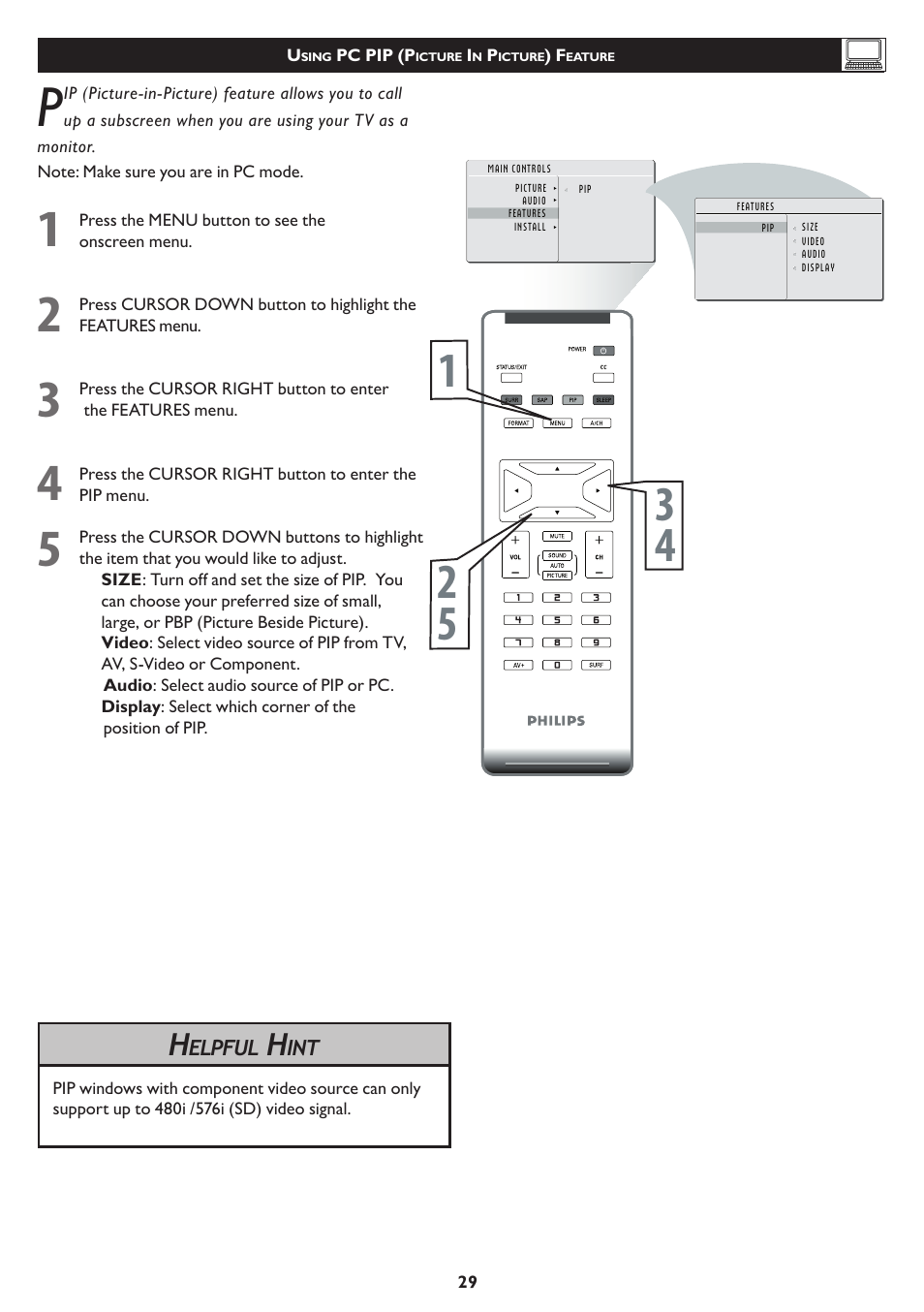 Philips 15PF5120-28B User Manual | Page 30 / 36