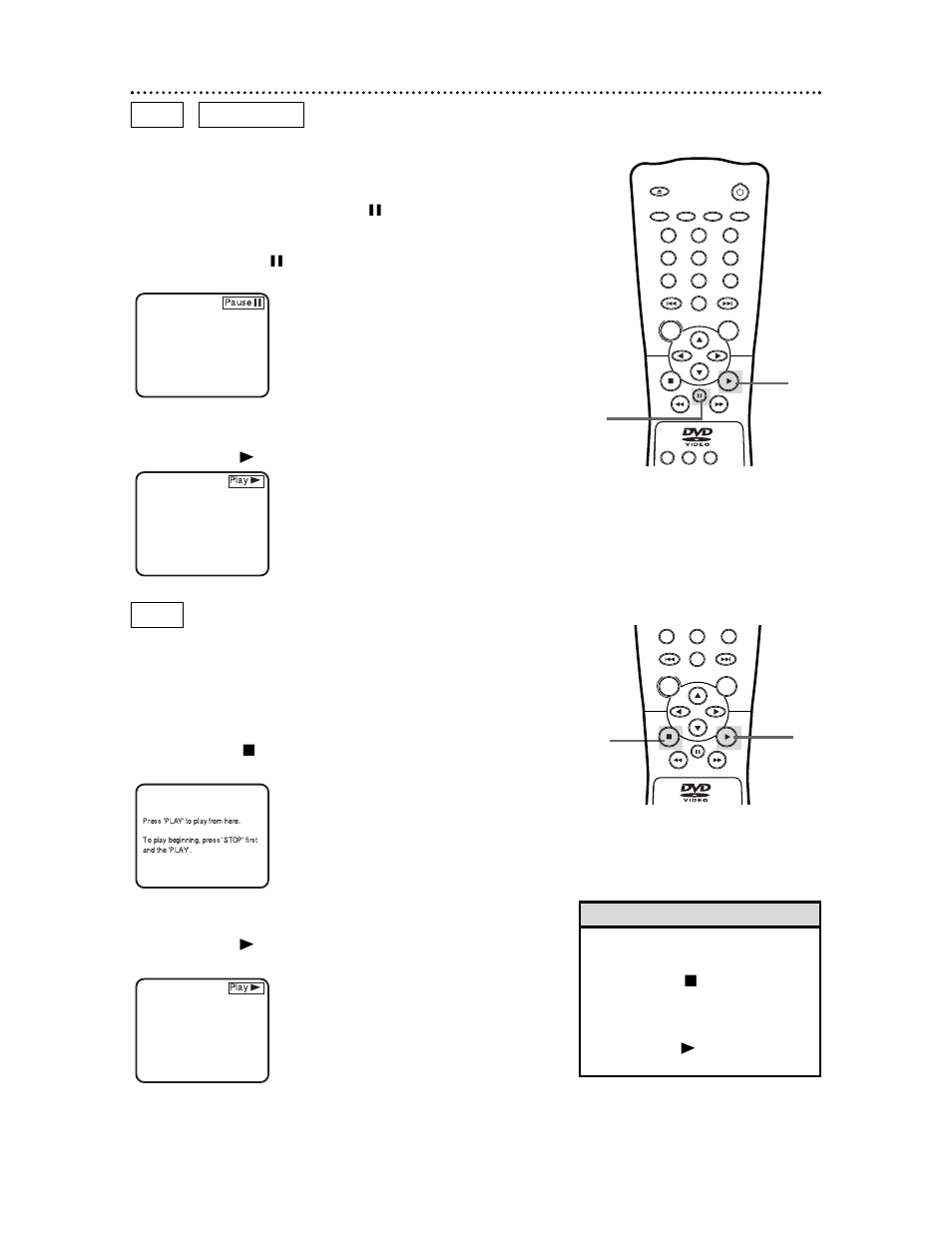 20 pausing playback | Philips DVD621AT99 User Manual | Page 20 / 55