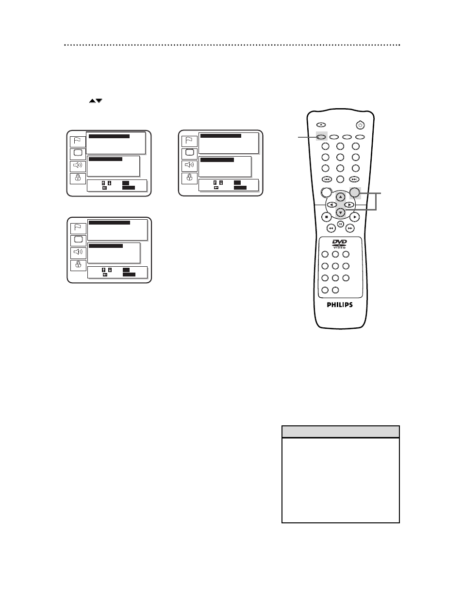 Audio settings (cont’d) 41, Helpful hints, Dolby digital dts mpeg | Philips DVD621AT99 User Manual | Page 41 / 55