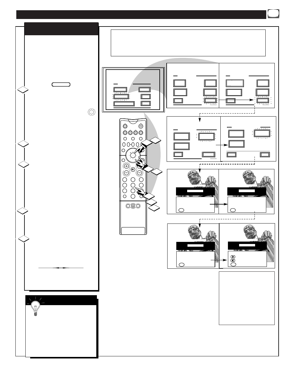 Eature, Ontrols, Continued | Parental control setup code number, Mart | Philips 64P9161099 User Manual | Page 19 / 58