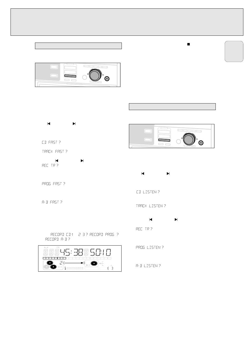 Internal recording, Important, Normal speed recording and listening | High speed recording, English | Philips CDR785BK User Manual | Page 25 / 35