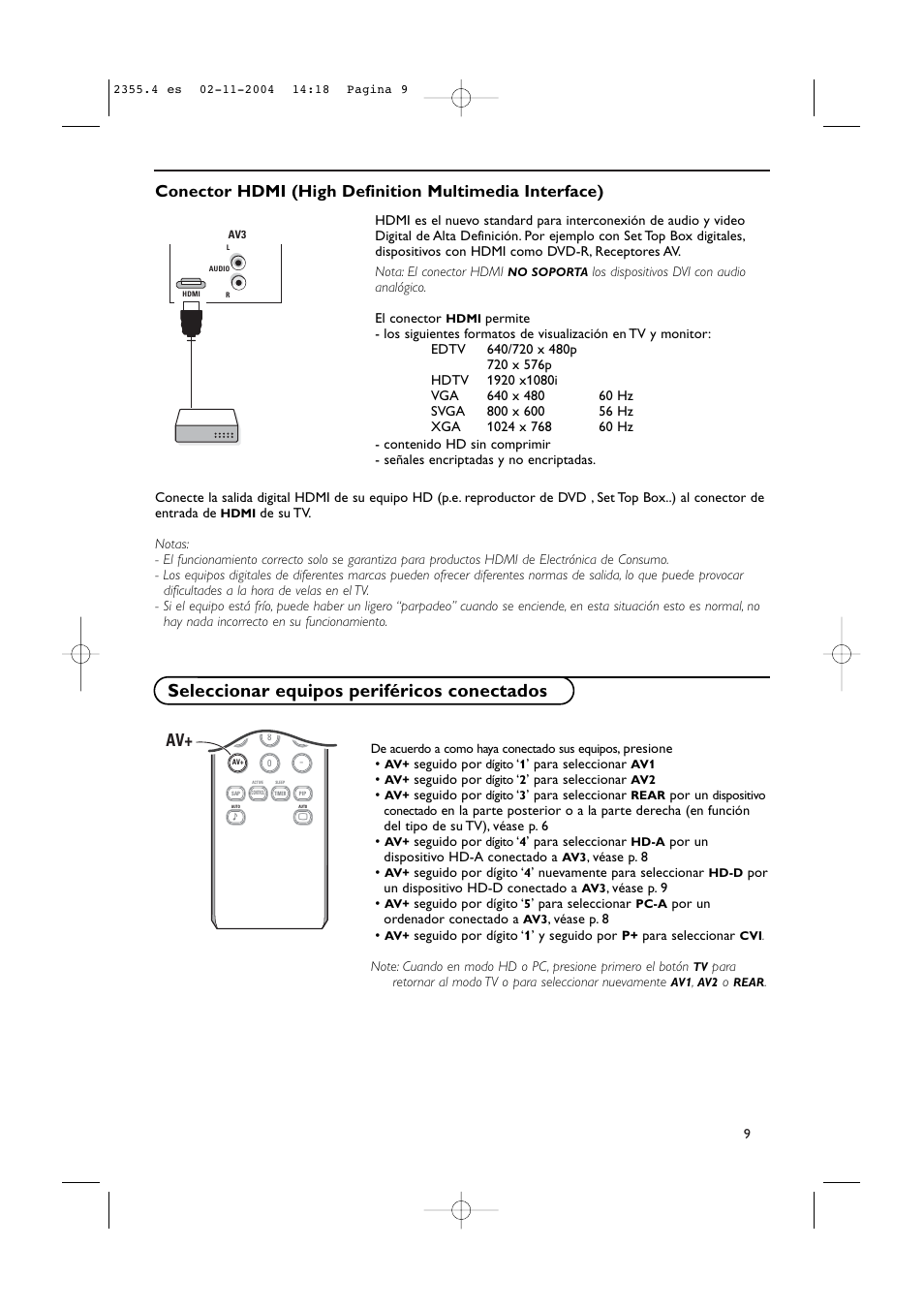 Seleccionar equipos periféricos conectados | Philips 37PF9936-37 User Manual | Page 53 / 64