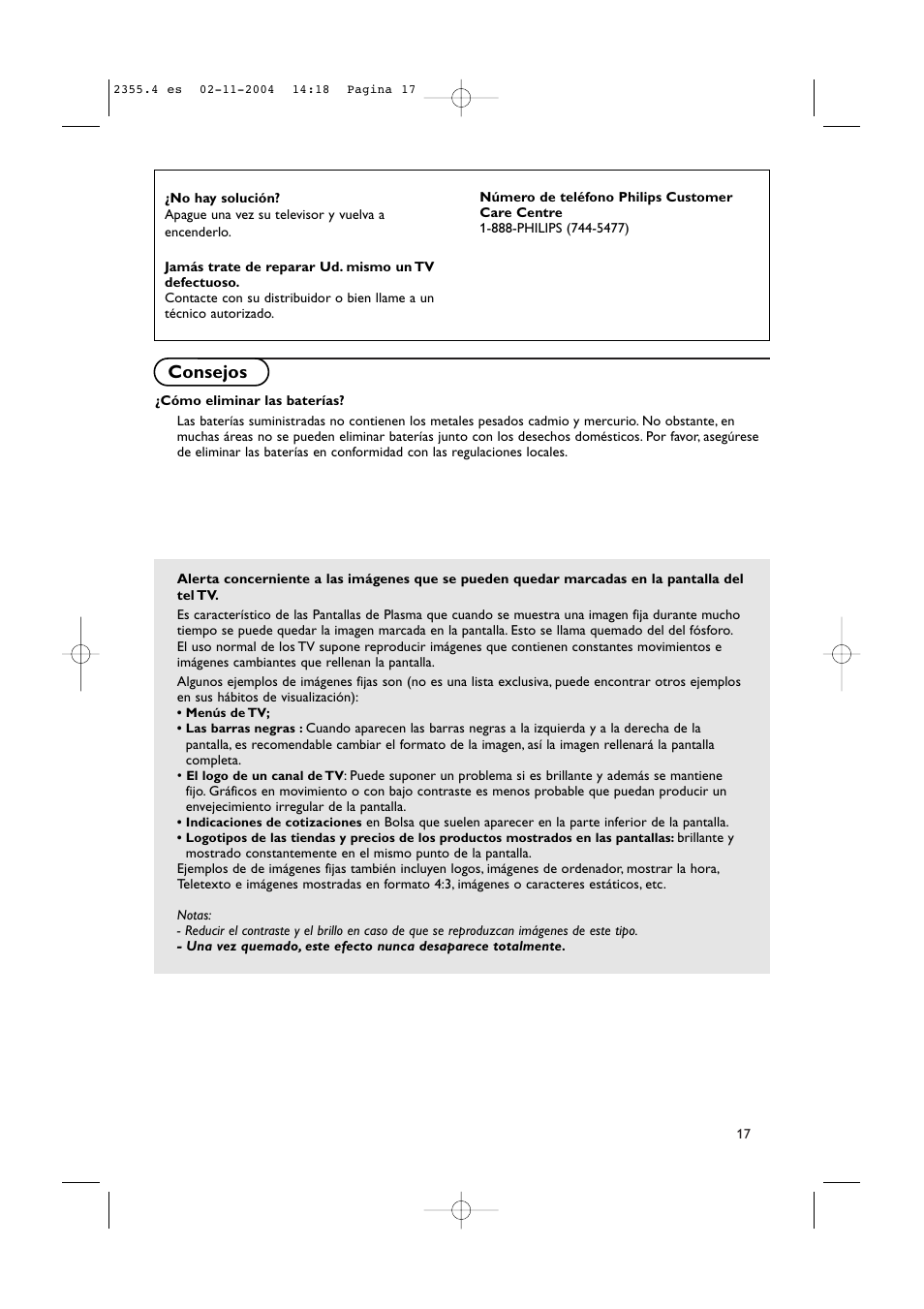 Consejos | Philips 37PF9936-37 User Manual | Page 61 / 64