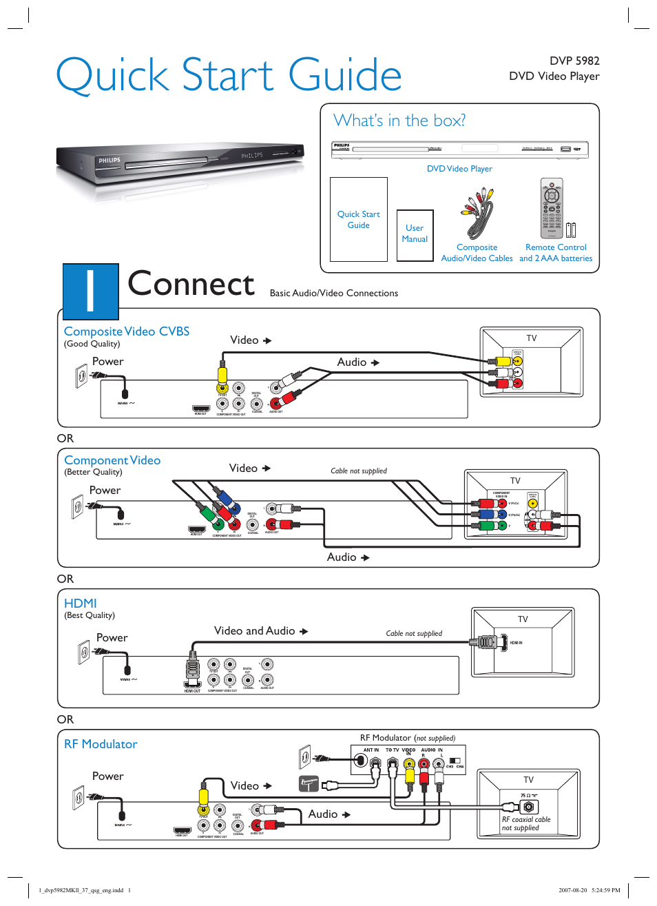 Philips DVP5982-37 User Manual | 2 pages