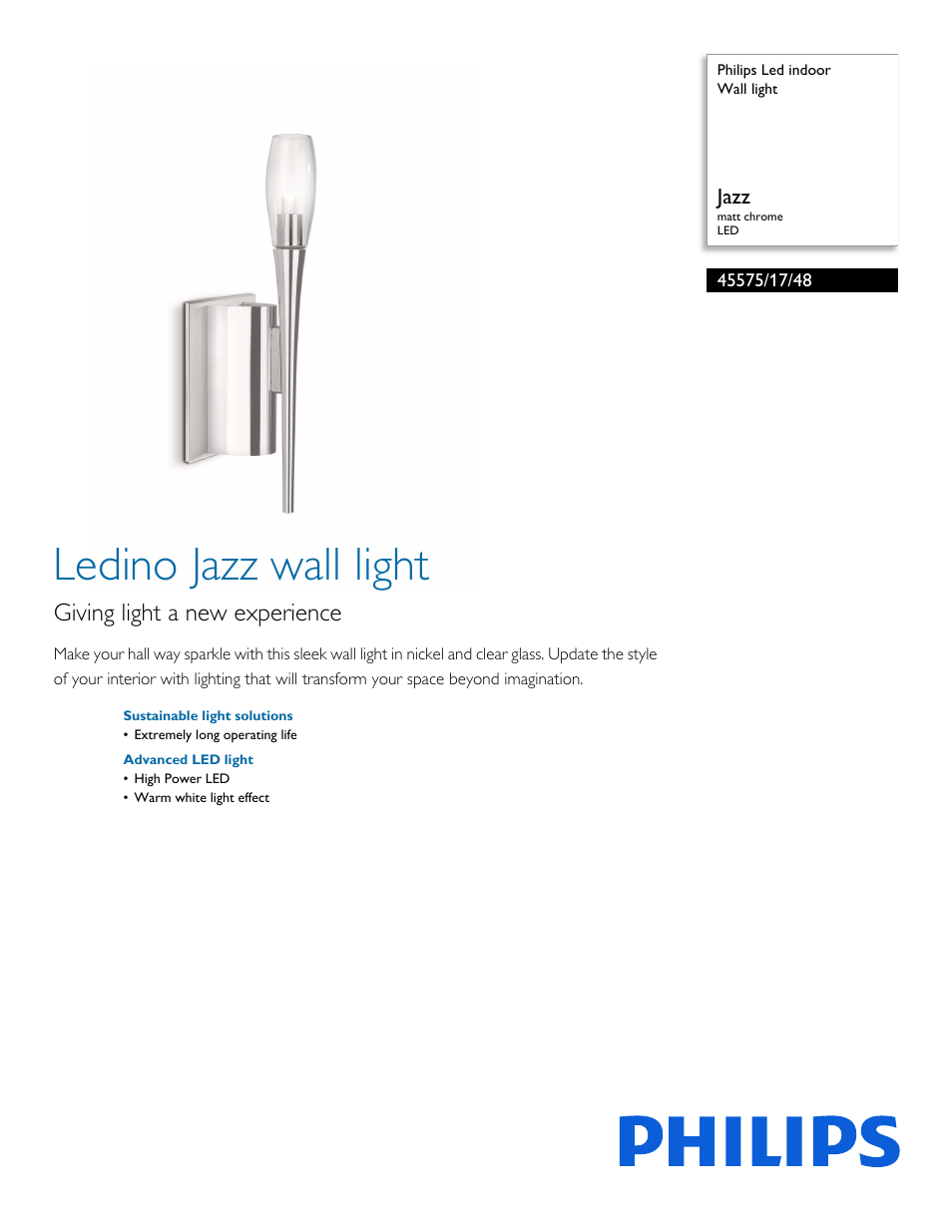 Philips 455751748 User Manual | 2 pages