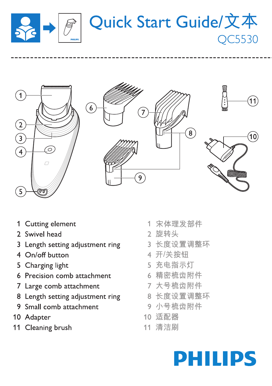 Philips QC5530-40 User Manual | 4 pages