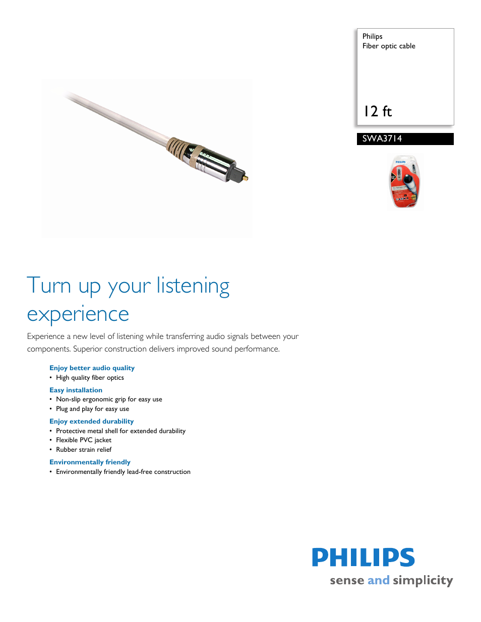 Philips SWA3714-17 User Manual | 2 pages