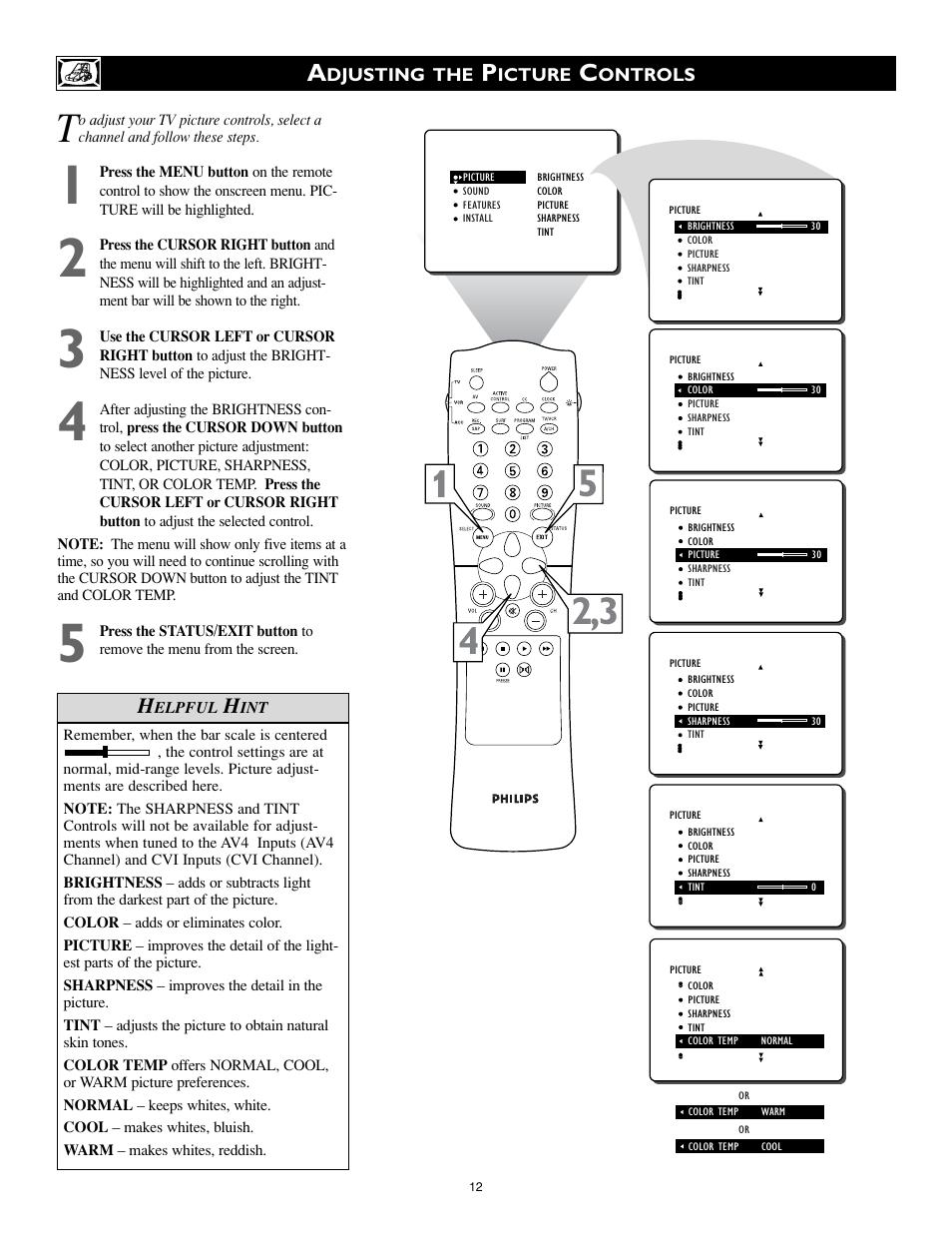 Philips 32PT740H99 User Manual | Page 12 / 54