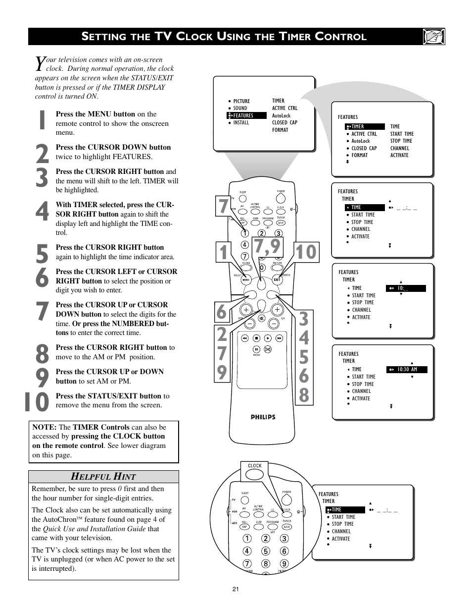 Philips 32PT740H99 User Manual | Page 21 / 54