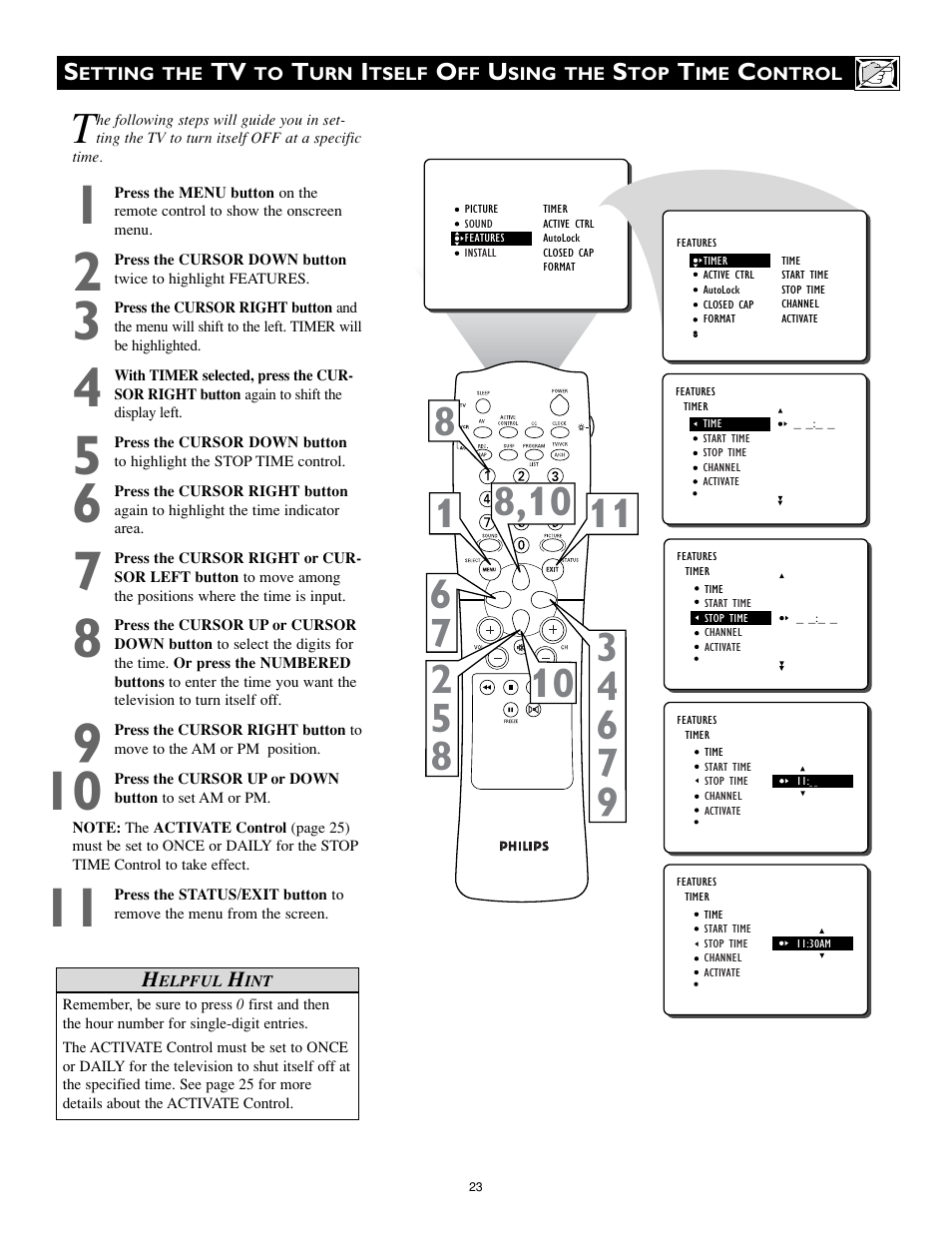 Philips 32PT740H99 User Manual | Page 23 / 54