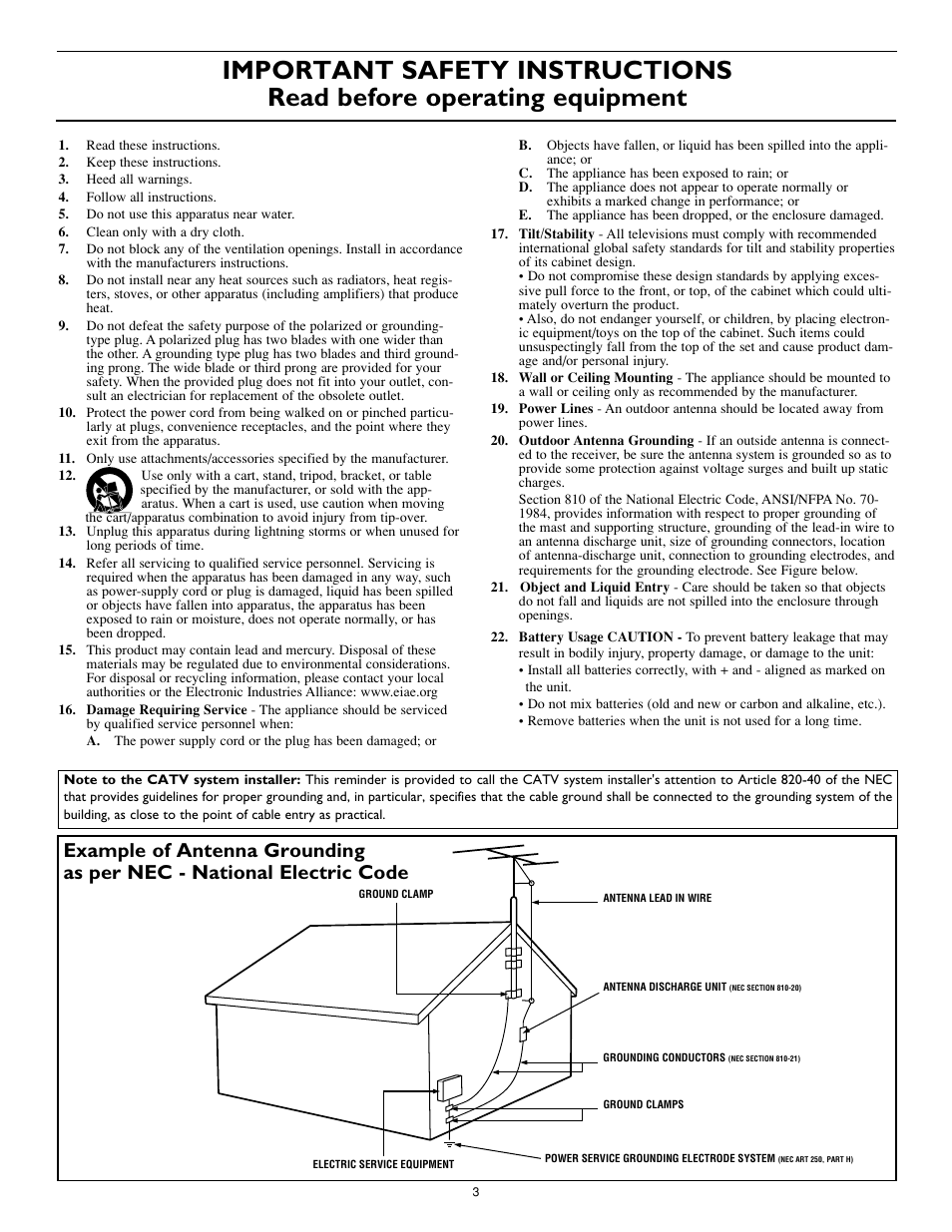 Philips 32PT740H99 User Manual | Page 3 / 54