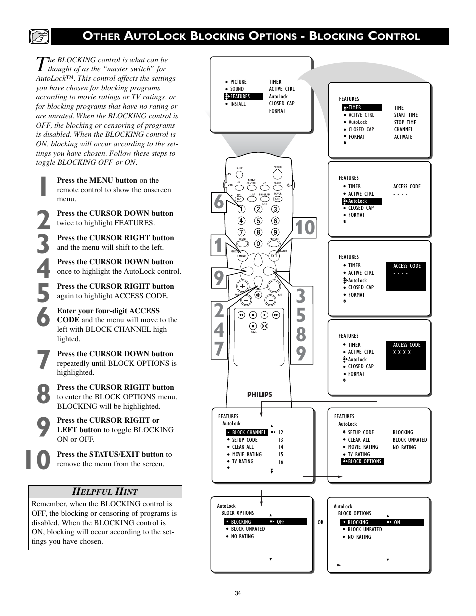 Philips 32PT740H99 User Manual | Page 34 / 54