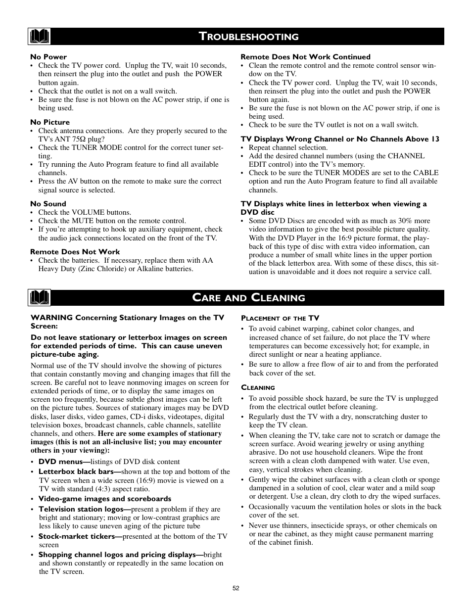 Philips 32PT740H99 User Manual | Page 52 / 54