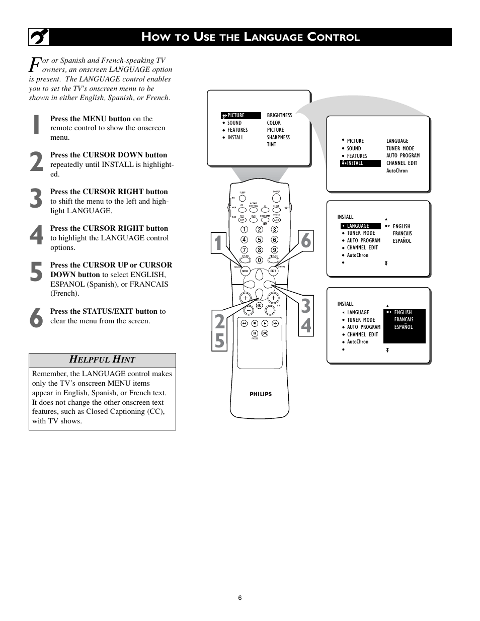 Philips 32PT740H99 User Manual | Page 6 / 54