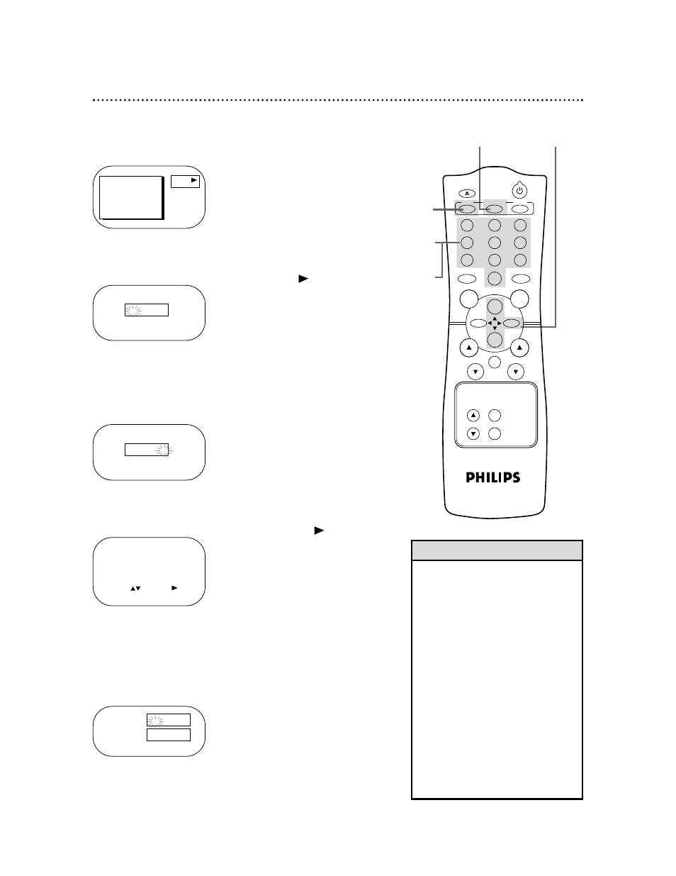 44 smartlock (cont’d) | Philips 13" Combination TV-VCR User Manual | Page 44 / 59