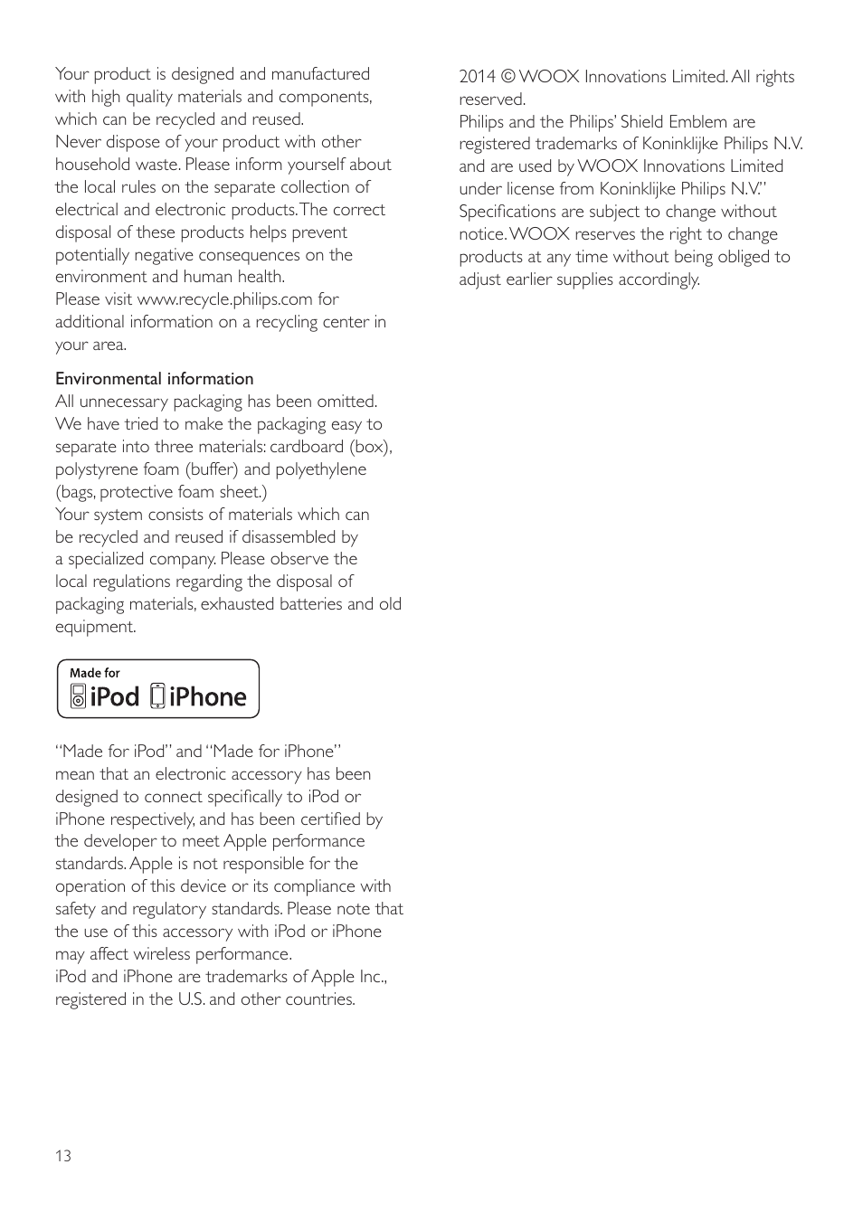 Philips ORD2100B-37 User Manual | Page 13 / 15