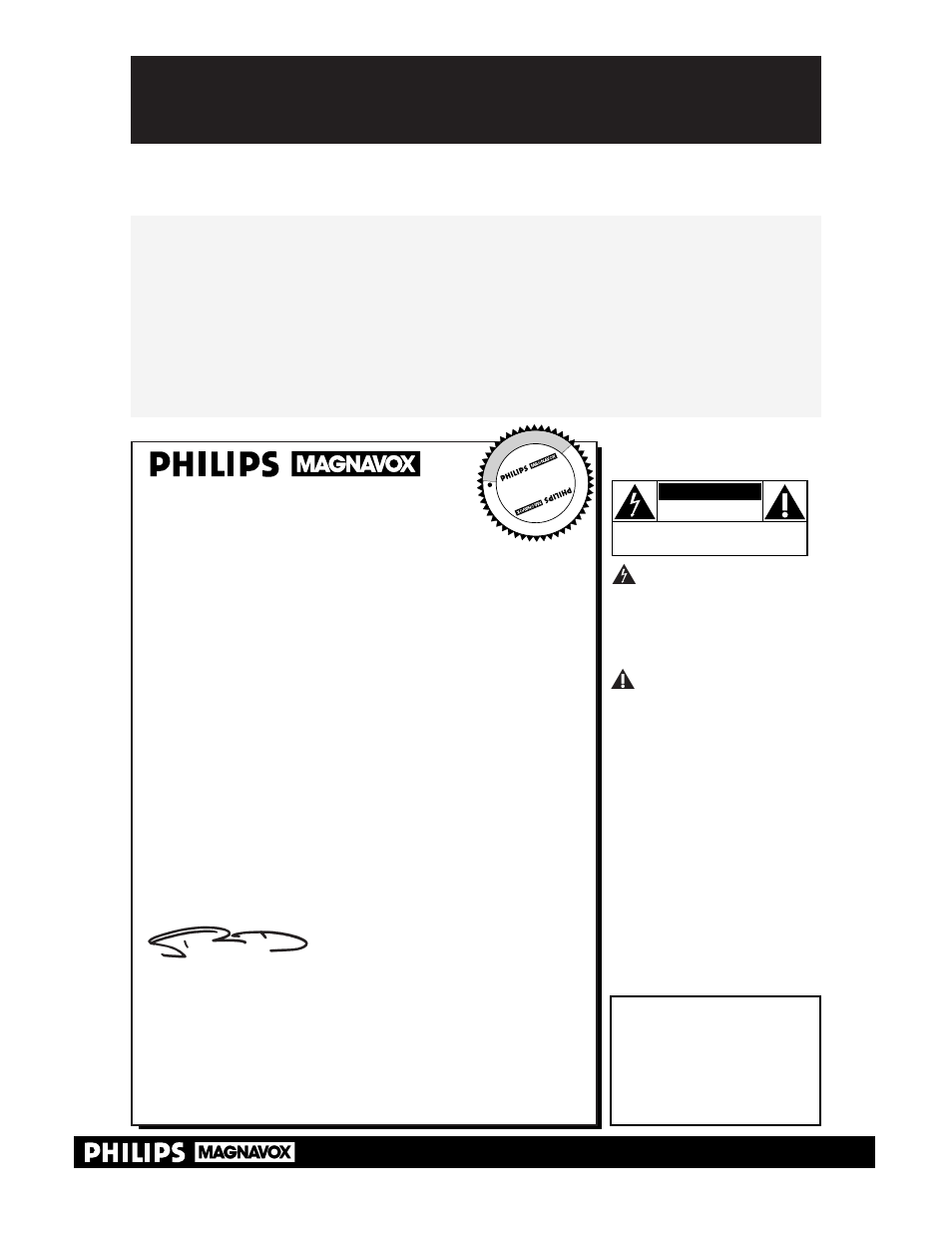 Safety, Hurry, Warranty verification | Owner confirmation, Model registration, Know these, Symbols | Philips VRA611AT User Manual | Page 2 / 48